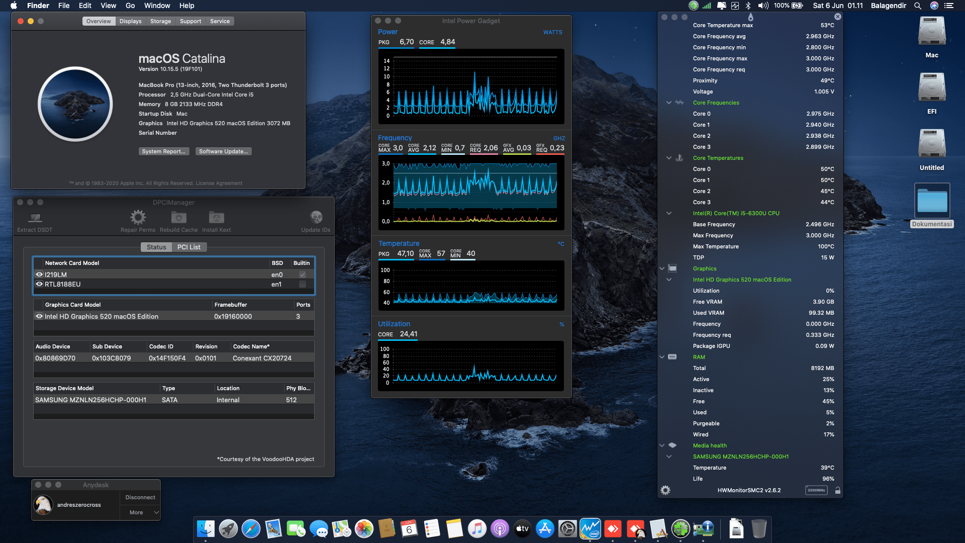HP Elitebook 840 G3 [SkyLake   Intel HD 520] 1
